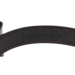 Pre Owned Louis Vuitton Burgundy Vernis Monogram Leather Favorite Bracelet