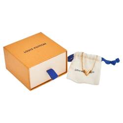 Pre Owned Louis Vuitton Essential V Gold Tone Chain Link Bracelet