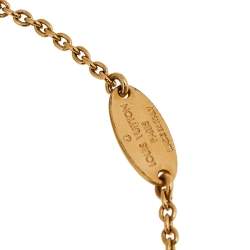 Pre Owned Louis Vuitton Essential V Gold Tone Chain Link Bracelet