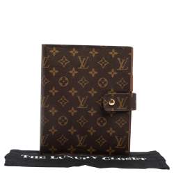 Pre Owned Louis Vuitton Monogram Canvas Large Ring Agenda Cover