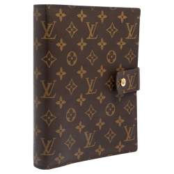 Pre Owned Louis Vuitton Monogram Canvas Large Ring Agenda Cover