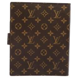 Pre Owned Louis Vuitton Monogram Canvas Large Ring Agenda Cover