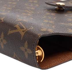Pre Owned Louis Vuitton Monogram Canvas Large Ring Agenda Cover