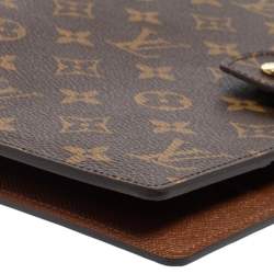 Pre Owned Louis Vuitton Monogram Canvas Large Ring Agenda Cover