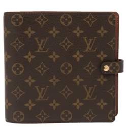 Louis Vuitton Monogram Coated Canvas Ring Agenda Planner Book