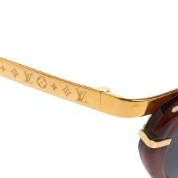 Pre Owned نظارة شمسية لوي فيتون ايفي Z0156W عين قطة أسود / تورتواز بني   