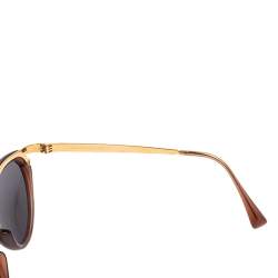 Pre Owned نظارة شمسية لوي فيتون ايفي Z0156W عين قطة أسود / تورتواز بني   