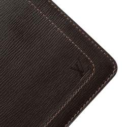 Pre Owned غطاء أجندة لوي فيتون ديسك جلد بني