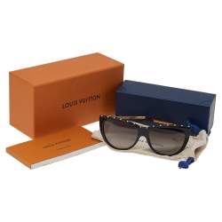 مملوكة مسبقًا نظارة شمسية لوي فيتون عين قطة لا بوم أسود/ لون ذهبي