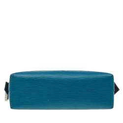 Pre Owned Louis Vuitton Turquoise Epi Leather Cosmetic Pouch