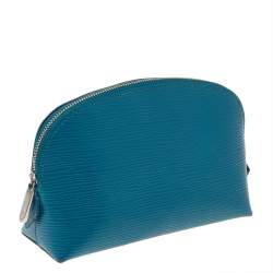 Pre Owned Louis Vuitton Turquoise Epi Leather Cosmetic Pouch