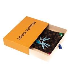 مملوكة مسبقًا Louis Vuitton Brown The LV Friends Monogram Cotton & Silk Bandana