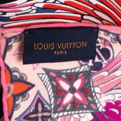 Louis Vuitton Pink Angels Silk Scarf