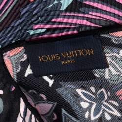 Louis Vuitton Black Dark Angels Silk Square Scarf