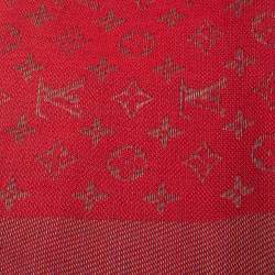 Louis Vuitton Red Rainbow Monogram Wool & Silk Shawl