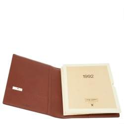 مملوكة مسبقًا Louis Vuitton Cipango Gold Epi Leather Desk Agenda Cover