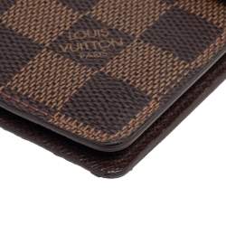 Pre Owned Louis Vuitton Damier Ebene Canvas Small Ring Agenda Cover