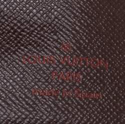 Pre Owned Louis Vuitton Damier Ebene Canvas Small Ring Agenda Cover