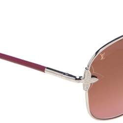 مملوكة مسبقًا Louis Vuitton Pink Z0466U Viola Butterfly Gradient Oval Sunglasses