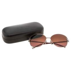 مملوكة مسبقًا Louis Vuitton Pink Z0466U Viola Butterfly Gradient Oval Sunglasses
