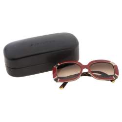 مملوكة مسبقًا Louis Vuitton Red Z0688 Tint Anemone Gradient Rectangle Sunglasses