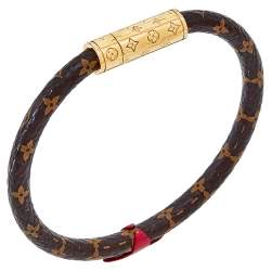 Louis Vuitton Confidential Bracelet Monogram Brown in Coated Canvas with  Gold-tone - US