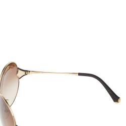 Pre Owned نظارة شمسية لوي فيتون زد0262يو ديزي متدرجة بني/ لون ذهبي