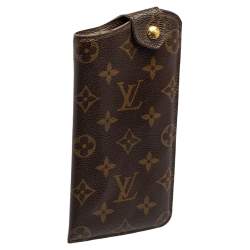 Pre Owned حافظة نظارة شمسية لوي فيتون كانفاس مونوغرامي MM