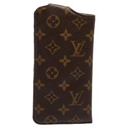 Pre Owned حافظة نظارة شمسية لوي فيتون كانفاس مونوغرامي MM