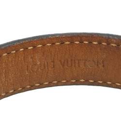 Pre Owned Louis Vuitton Brown Monogram Canvas Nano Bracelet 17