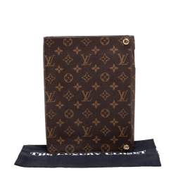 Pre Owned Louis Vuitton Brown Monogram Canvas Foldable iPad Case