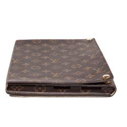 Pre Owned Louis Vuitton Brown Monogram Canvas Foldable iPad Case
