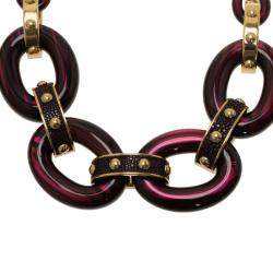 Pre Owned Louis Vuitton Gimme a Clue Resin Necklace