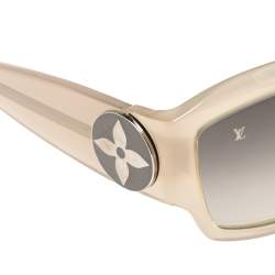 مملوكة مسبقًا نظارة شمسية لوي فيتون Z0102E بيج مستطيلة 