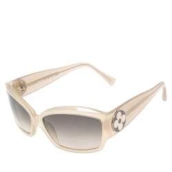 مملوكة مسبقًا نظارة شمسية لوي فيتون Z0102E بيج مستطيلة 