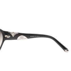 Pre Owned نظارة شمسية لوي فيتون Z0265E سوداء بيضاوية الشكل مزينة بالكريستال