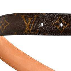 Pre Owned Louis Vuitton Ellipse Monogram Canvas Belt 85cm