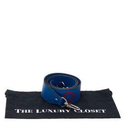 مملوكة مسبقًا Louis Vuitton Blue/Red Taurillon Leather Bandouliere Shoulder Bag Strap