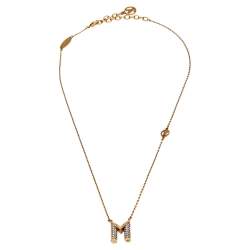 Louis Vuitton LV & ME Pendant Necklace Letter A - Gold-Tone Metal