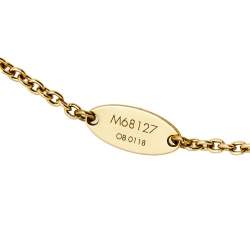 Pre Owned Louis Vuitton Gold Tone Flower Full Bracelet