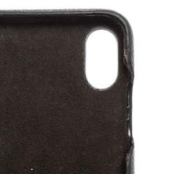 Louis Vuitton Black Leather and Monogram Canvas Bumper iPhone X/XS Cover
