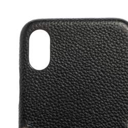Louis Vuitton Black Leather and Monogram Canvas Bumper iPhone X/XS Cover