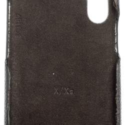 Louis Vuitton Black Leather and Monogram Canvas Bumper iPhone X/XS Cover