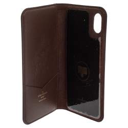 LOUIS VUITTON IPhone X XS Folio Monogram Canvas Phone Case Brown-US