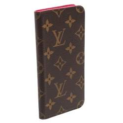 Pre Owned Louis Vuitton Monogram Canvas iPhone 6 Plus Folio
