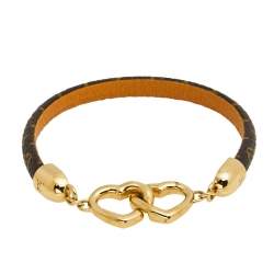 Louis Vuitton Say Yes Bracelet - Brown, Gold-Plated Bangle