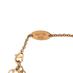 Pre Owned Louis Vuitton LV & ME Letter A Gold Tone Metal Bracelet