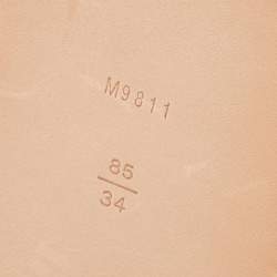 Pre Owned Louis Vuitton Orange Patent Leather LV Initiales Wide Waist Belt 85CM