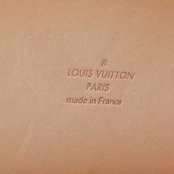 Pre Owned Louis Vuitton Orange Patent Leather LV Initiales Wide Waist Belt 85CM