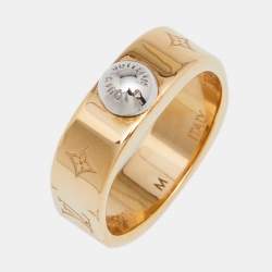 Pre Owned خاتم لوي فيتون نانوغرام معدن لونين صغير 